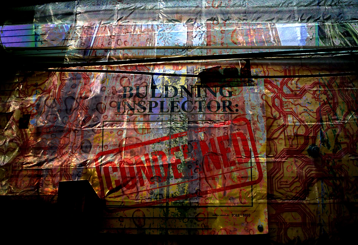 Condemned structure under weight